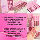 💄FLOIWERS LOVE X 6 UNIDADES LABIOS👄QUE HIGNOTIZAN, TONOS QUE ENAMORAN😍