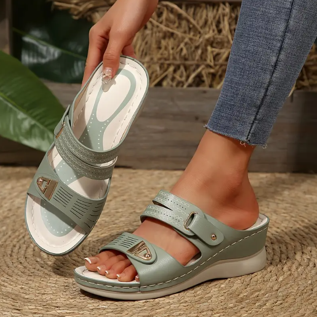 🩰SANDALIAS PREMIUM🌟CON SUELA ORTOPEDICA✅Y HEBILLAS DE LUJO👑